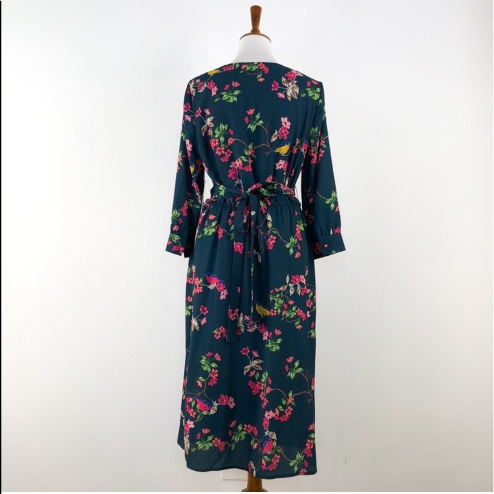 Teal Floral Dress - Picture 5 of 8